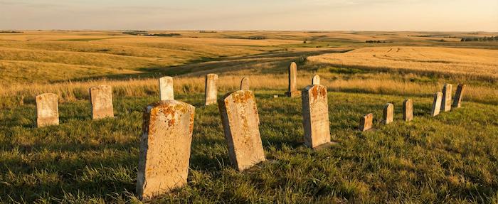 Professional headstone cleaning service in Kansas cemetery