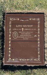 Headstone in California after cleaning