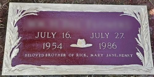 Bronze grave plaque after Tending's professional repair and cleaning