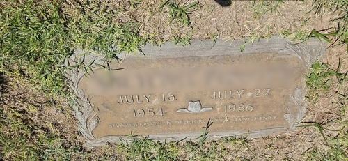 Bronze grave plaque before Tending's restoration