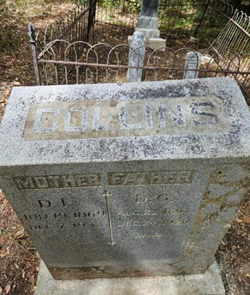 Restored family tombstone after professional clearing and grave cleaning.
