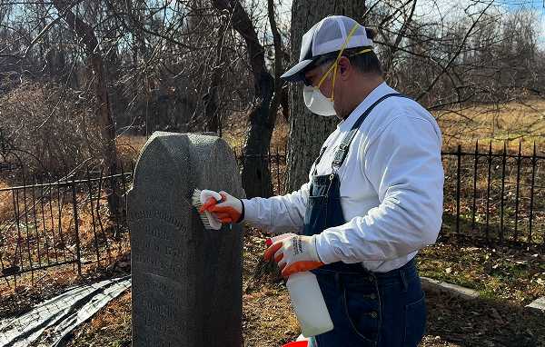 Headstone hands washing by Tending's professional