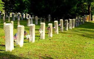 Headstones at the Military Cemetery