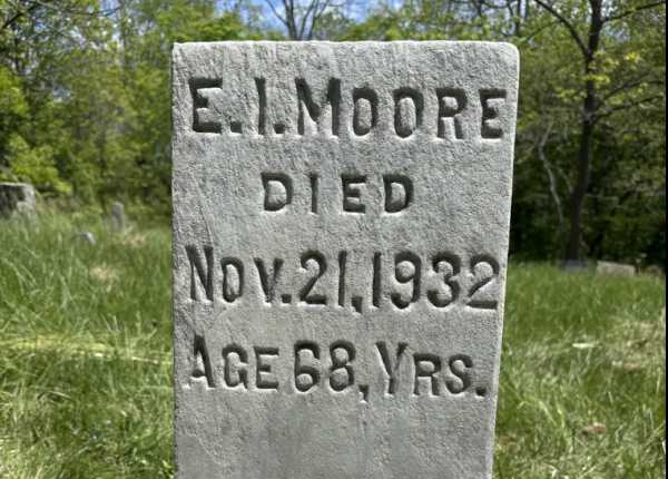 Cleaned, deep cleaned, and removed limescale from a granite upright monument in Indiana | After