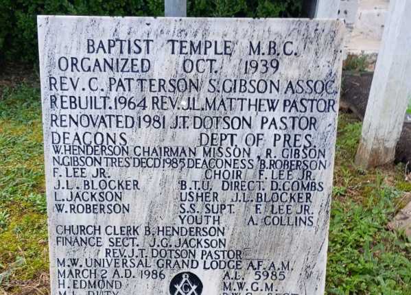Deep cleaning, polishing, and letter repainting for a flush bronze/black granite monument in Louisiana | After