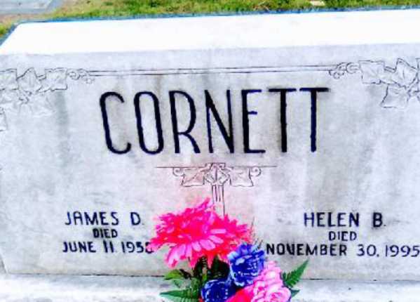 Deep cleaning and additional scrubbing for upright double-sided limestone headstone in Indiana | After